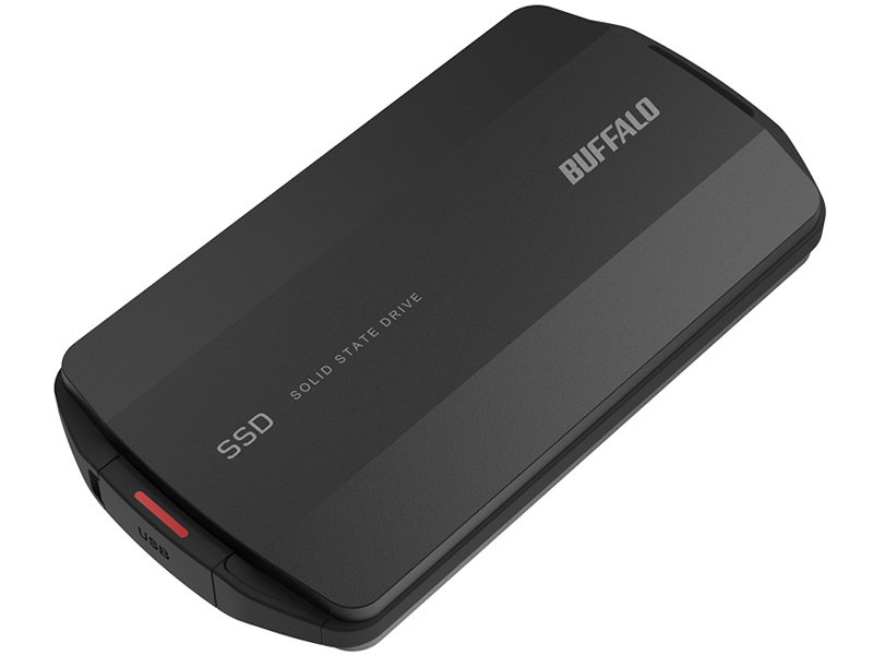 PC対応 USB3.2(Gen2)対応 高速モデル Type-A/C対応 SSD 2.0TB ブラック